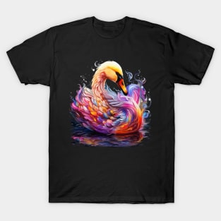 Swan Rainbow T-Shirt